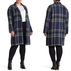 SUSINA Plaid Coat